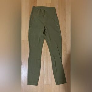 Lululemon leggings size 4 army green color